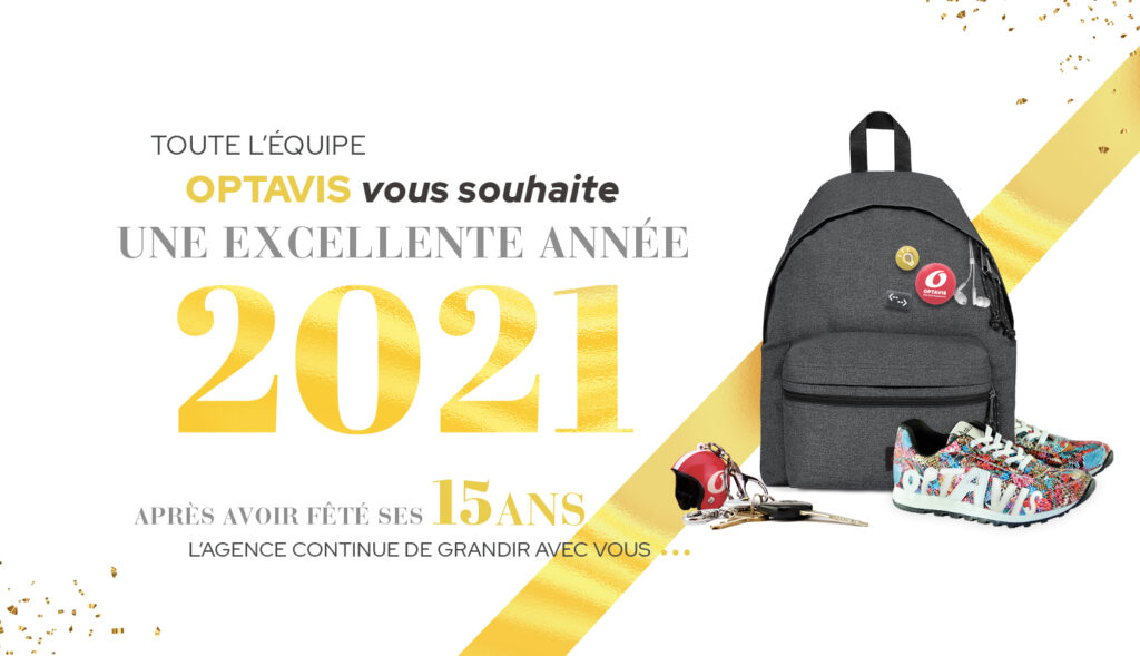 Voeux 2021 agence OPTAVIS web et développement Rennes