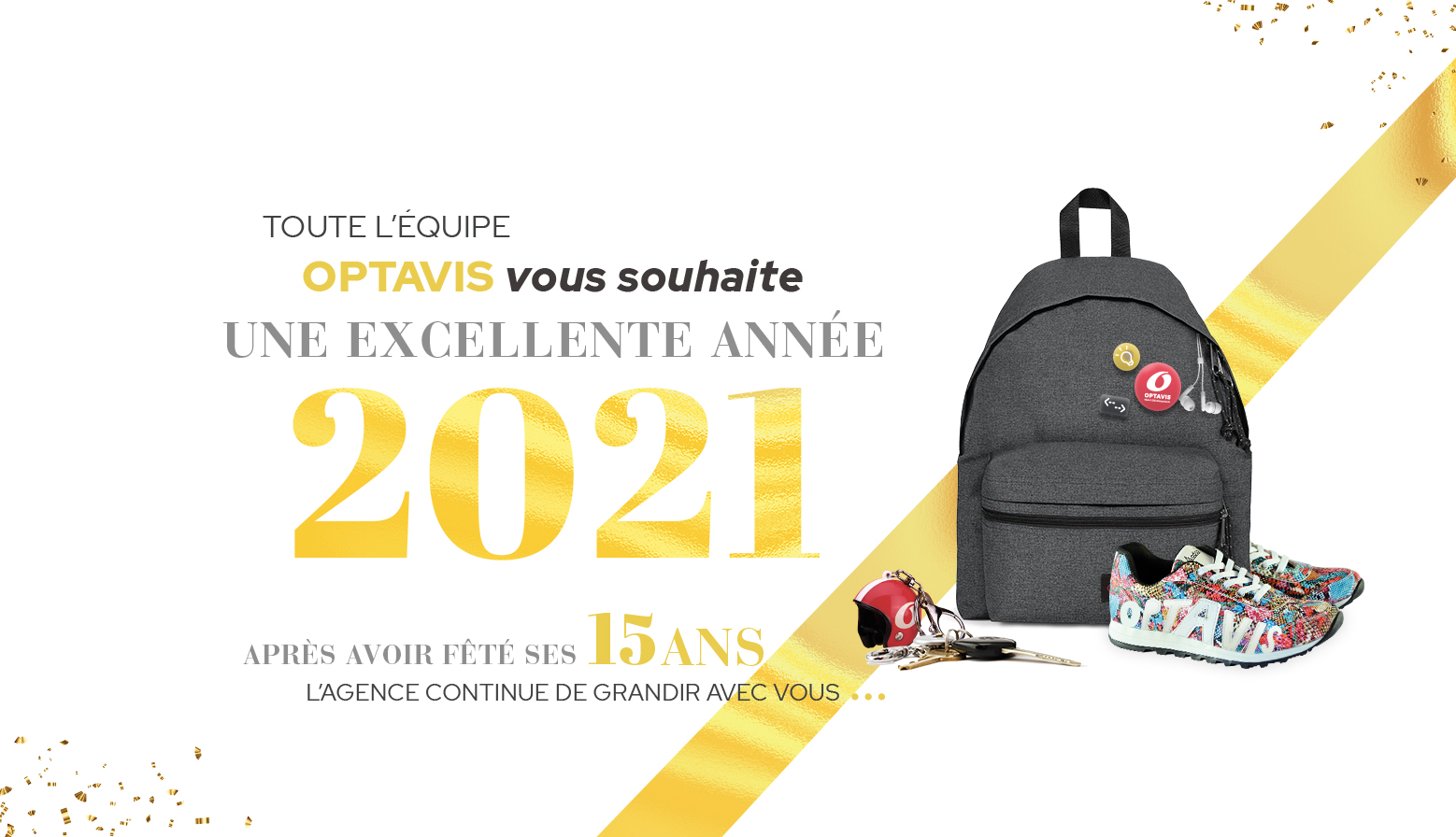 Voeux 2021 agence OPTAVIS web et développement Rennes